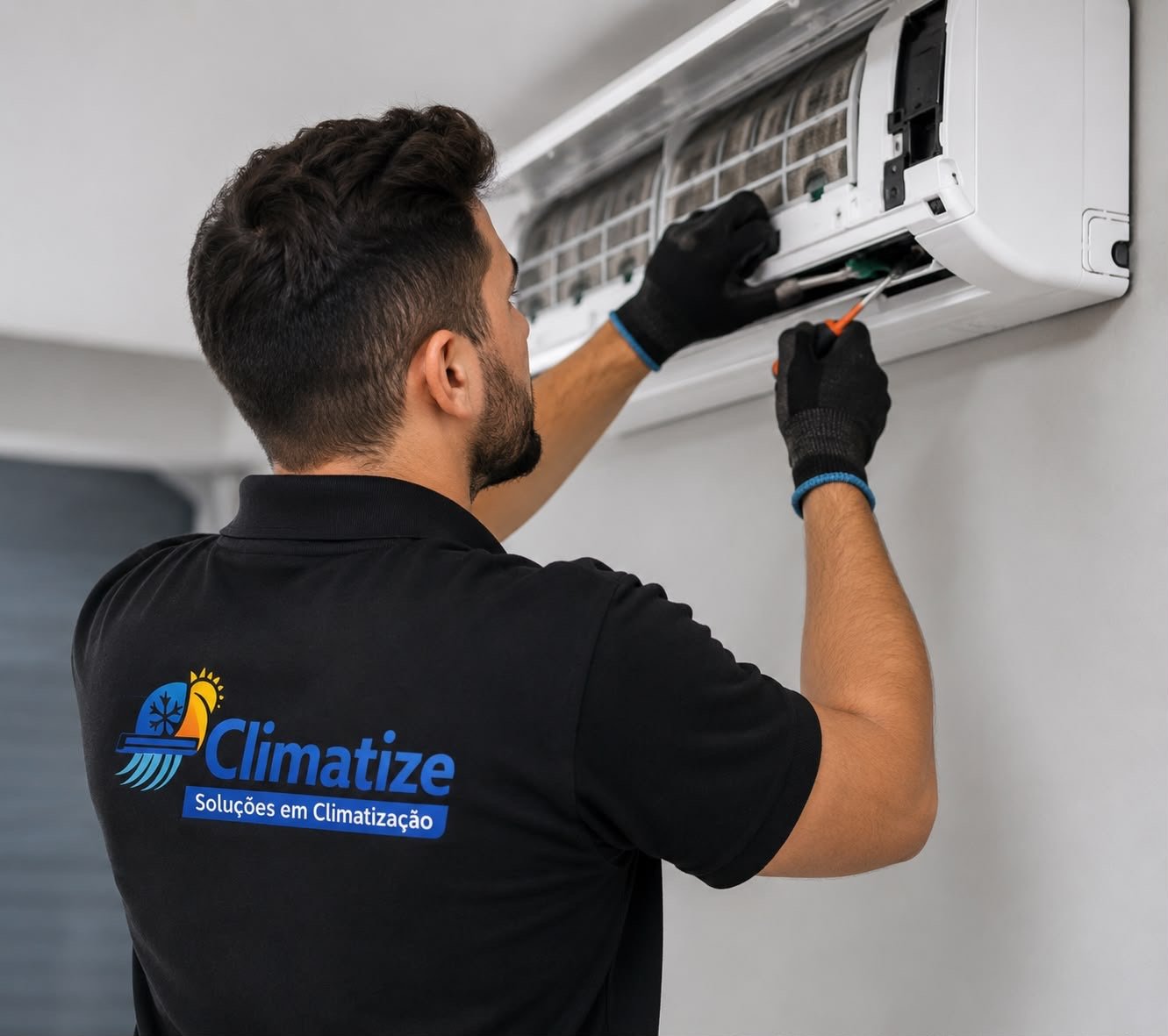 Foto principal — técnico trabalhando (vertical 4:5)